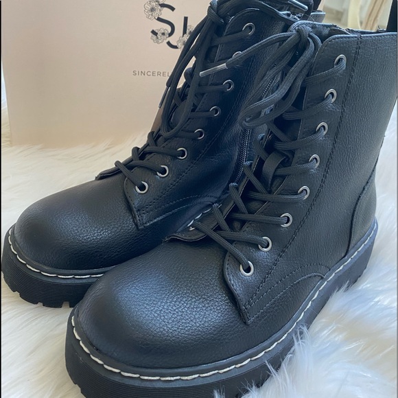 New! Sincerely Jules Combat boots - Picture 6 of 15